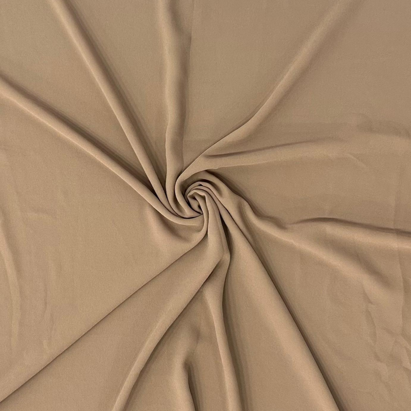 Classy Int georgette hijab in Camel Beige