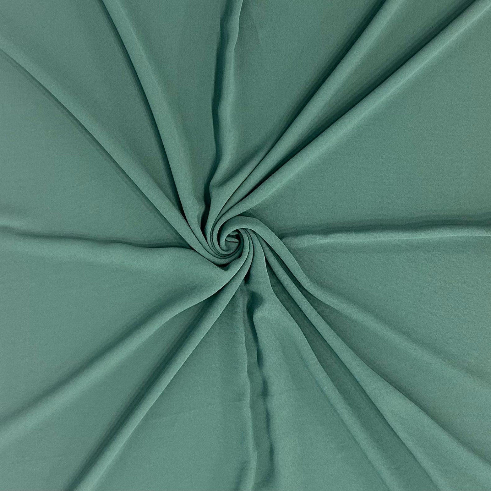 Classy Int georgette hijab in Muted Teal Green
