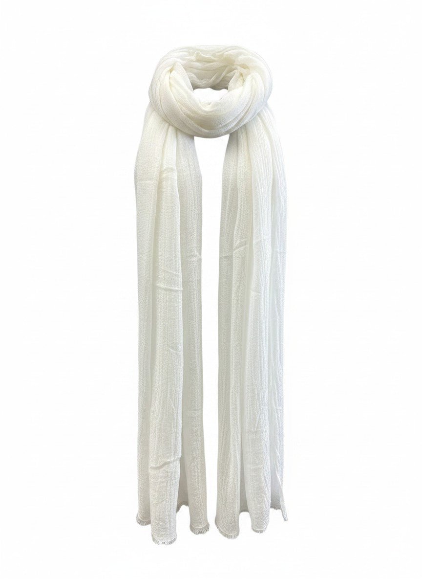 Taylindi Hijab -Zara in Pure White | Classy Int.