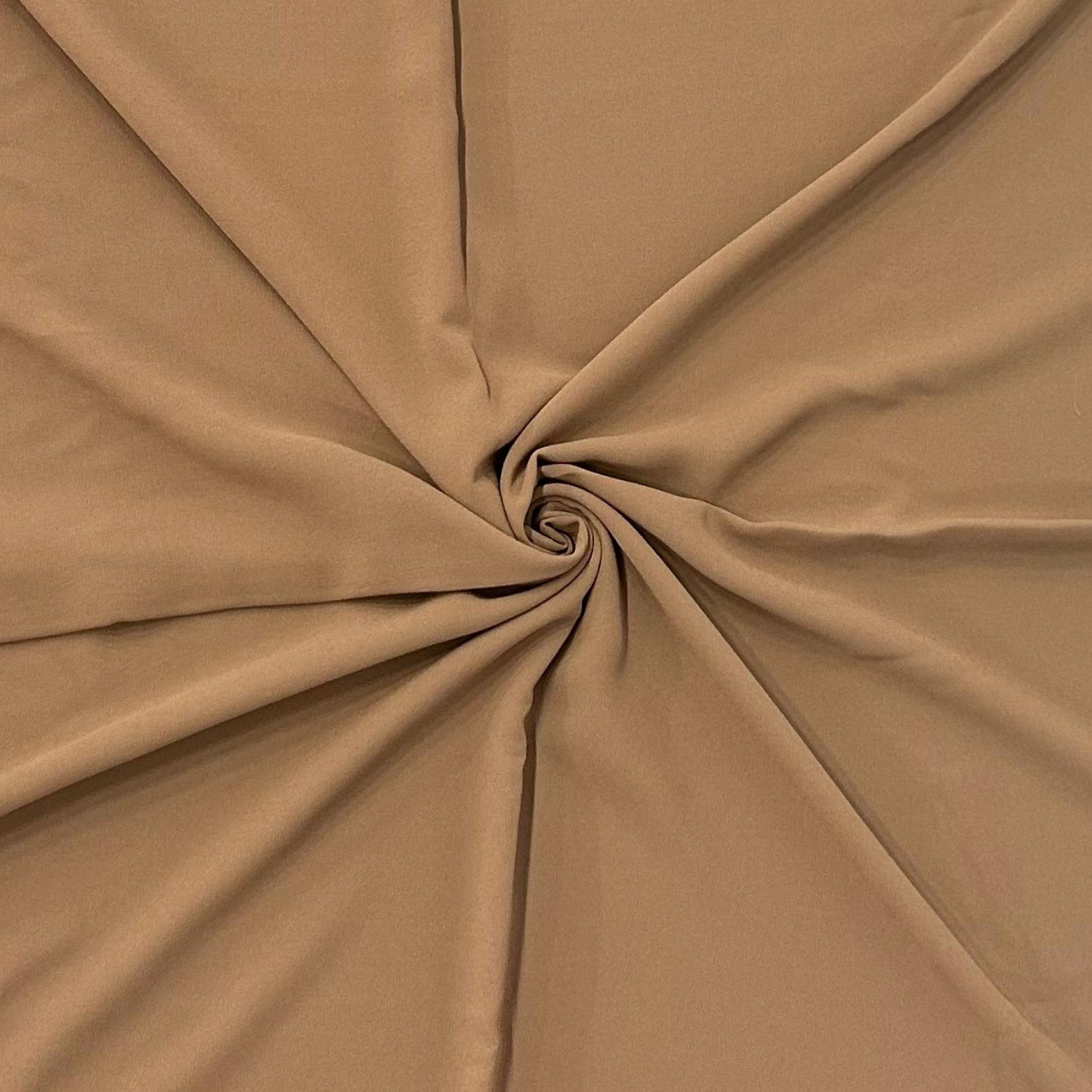 Classy Int georgette hijab in Warm Caramel Brown